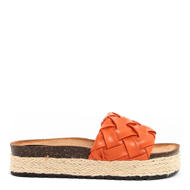 Officina55 Orange Flat Sandal