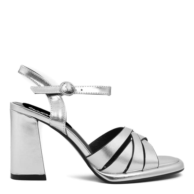 Officina55 Silver Flat Sandal