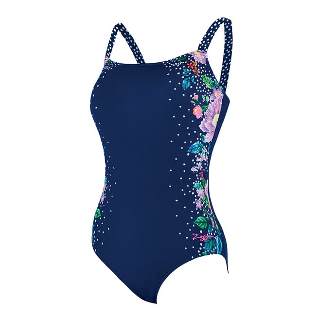 Zoggs Navy Adjustable Classicback Swimsuit