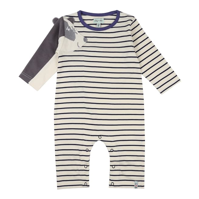 Lilly + Sid Striped Badger Sleeve Playsuit