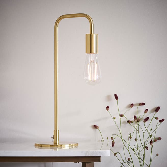 Gallery Living Ingram Table Lamp, Brushed Gold
