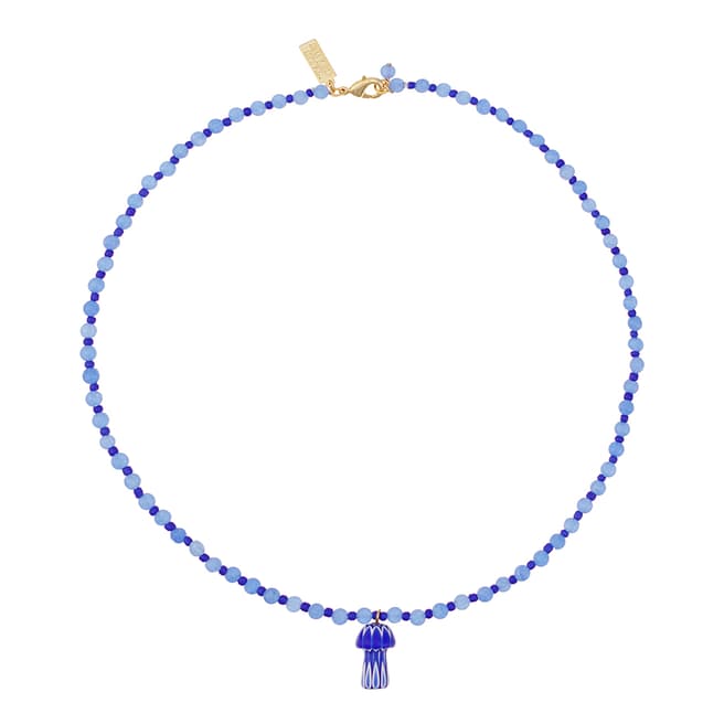 Talis Chains Blue Mini Mushroom Necklace