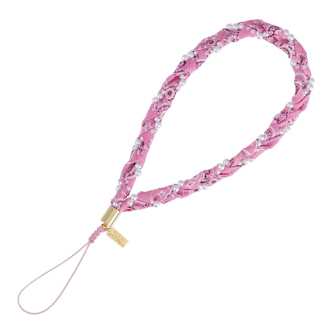 Talis Chains Pink Bandana Wristlet