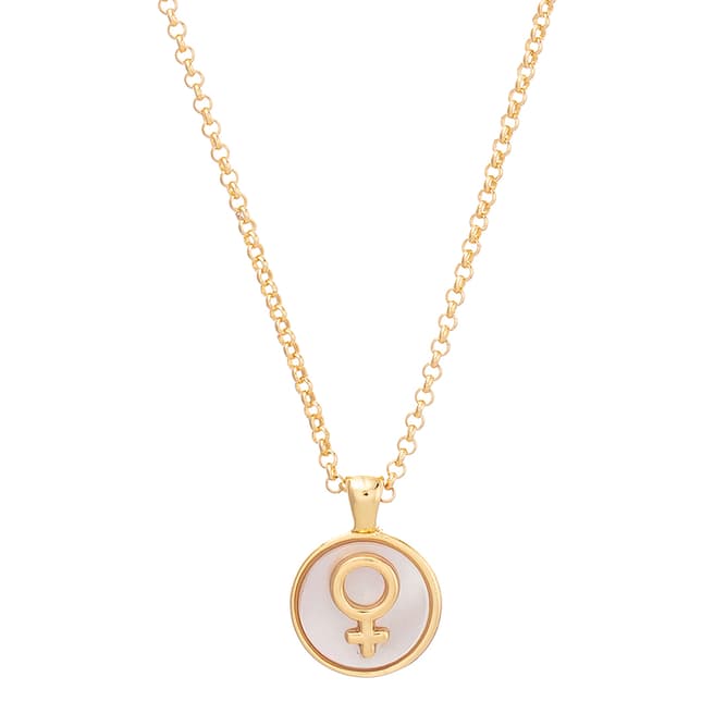 Talis Chains White Woman Pendant Necklace