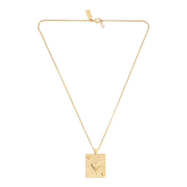 Talis Chains Gold Heart On My Sleeve Pendant Necklace