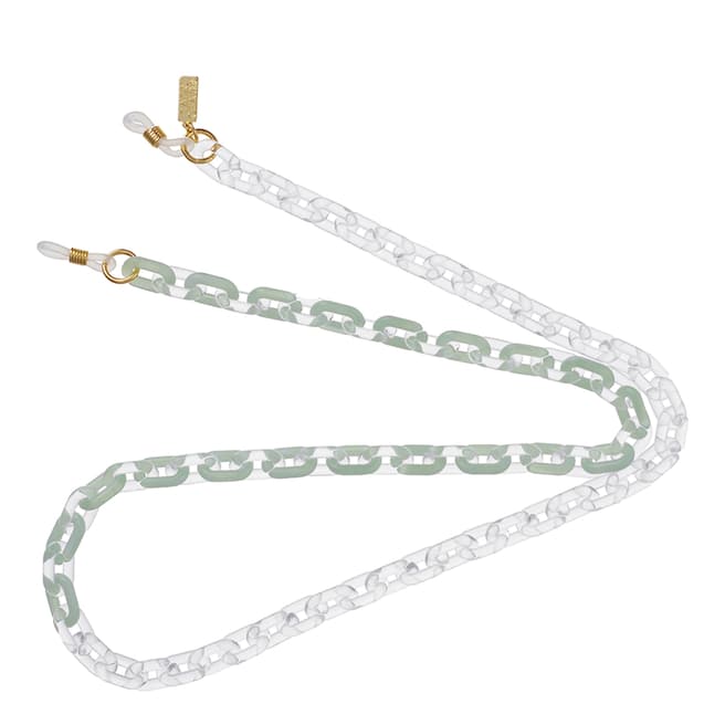 Talis Chains Green Resin DUO Sunglasses Chain