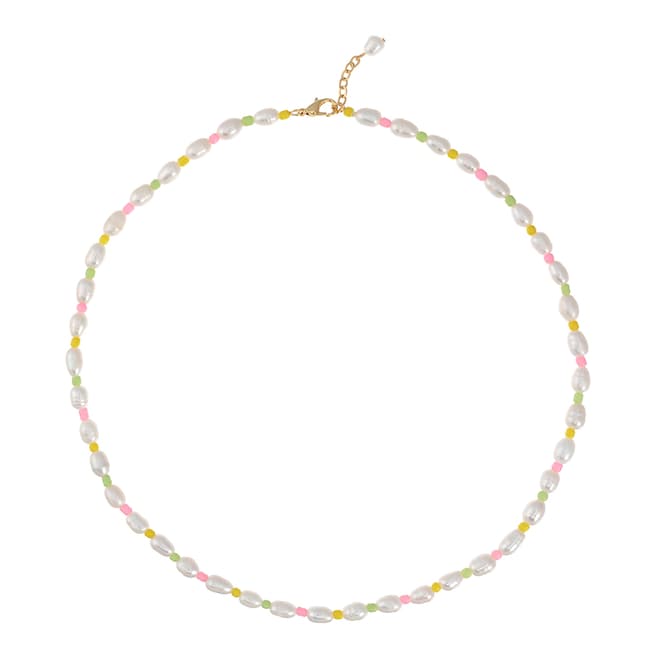 Talis Chains White Pastel Pearl Necklace