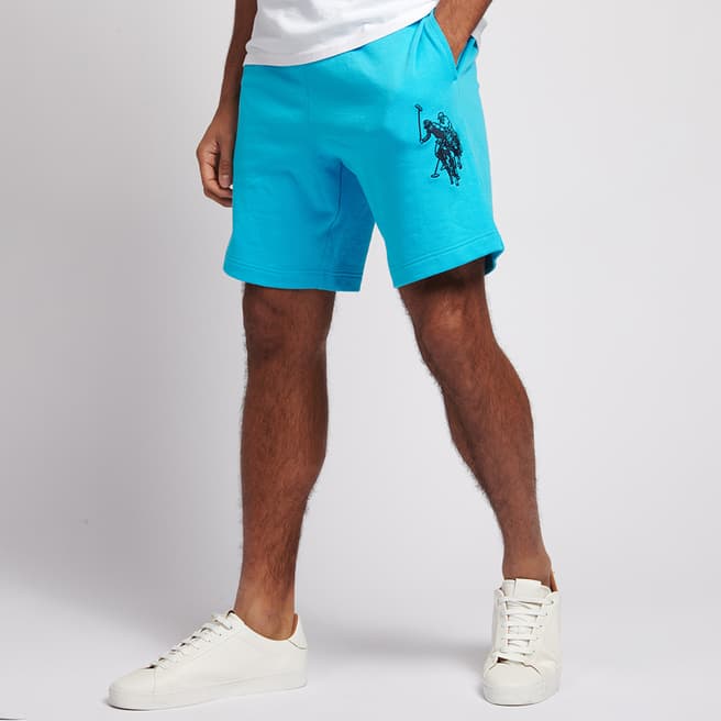U.S. Polo Assn. Bright Blue Drawstring Cotton Shorts