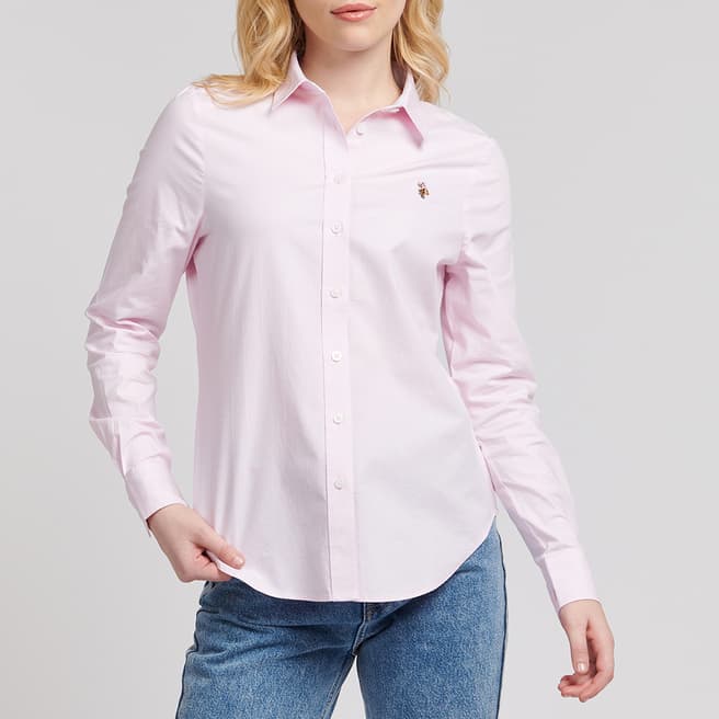 U.S. Polo Assn. Pink Classic Fit Oxford Cotton Shirt