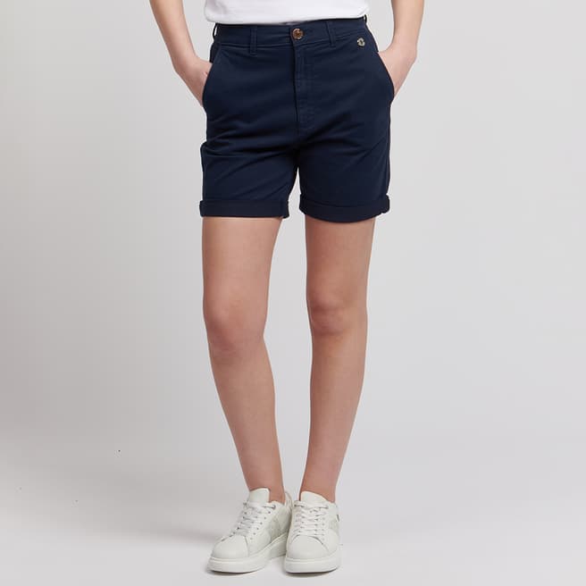 U.S. Polo Assn. Navy Cotton Blend Chino Shorts
