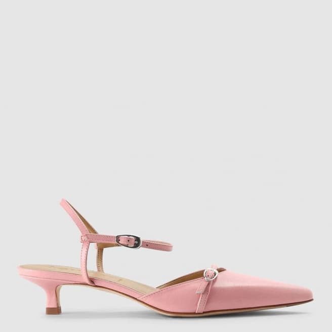 Aeyde Pink Melia Kitten Heeled Shoes