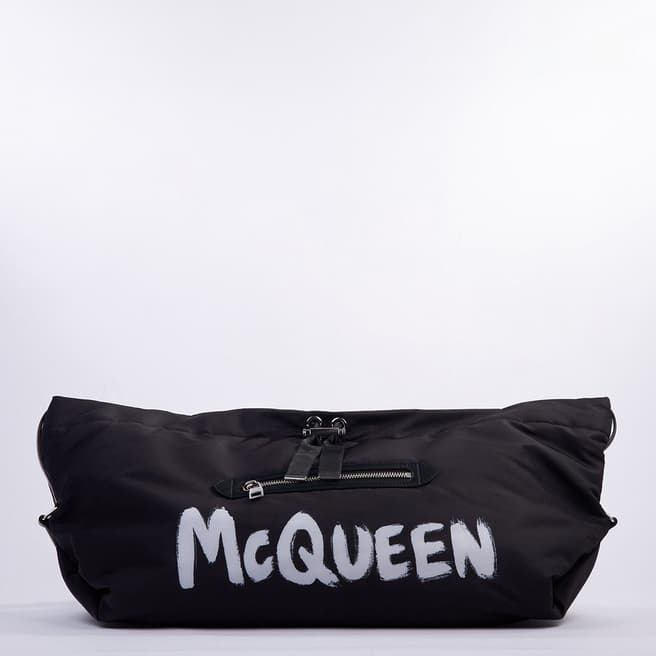 Alexander McQueen Black Graffiti Bundle Shoulder Bag