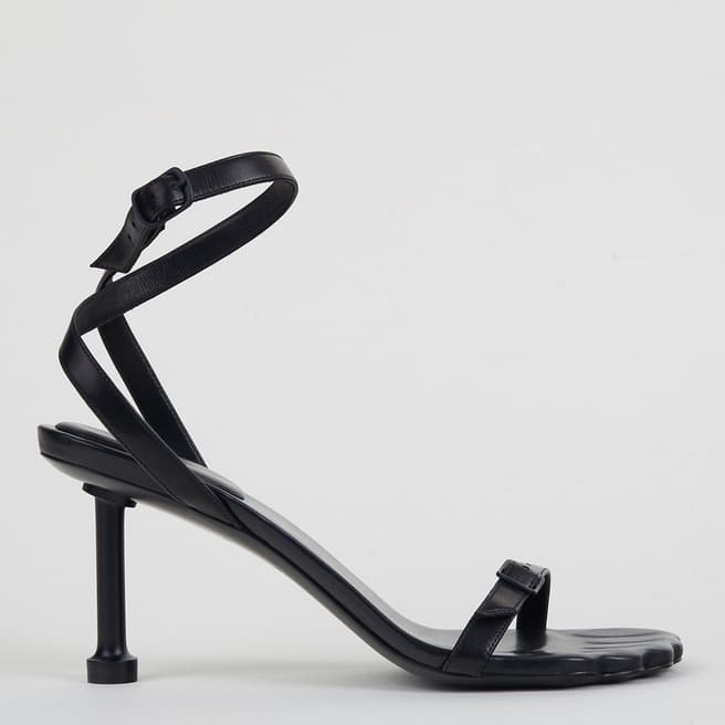 Balenciaga Black Fetish Strappy Heeled Sandals