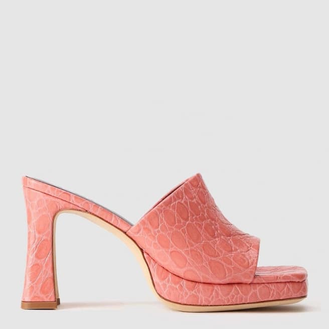 By Far Pink Beliz Mule Heeled Sandals