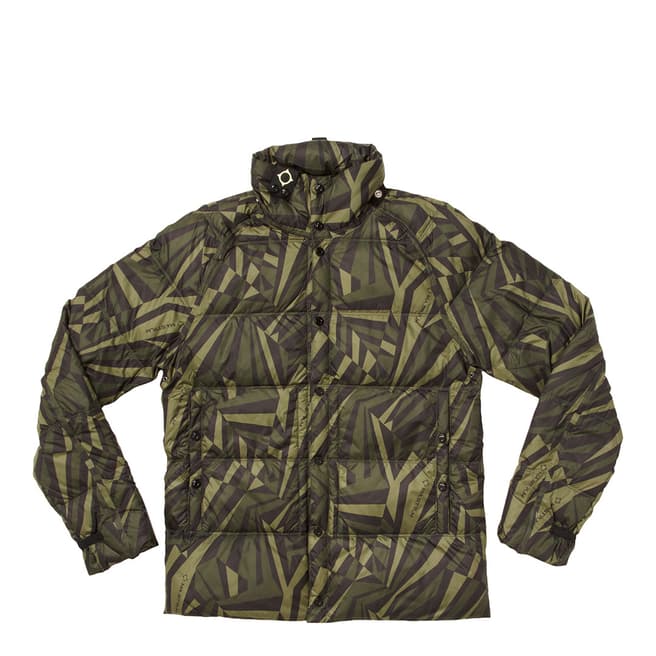 Ma Strum Green Dazzle Camo Quilted Jacket