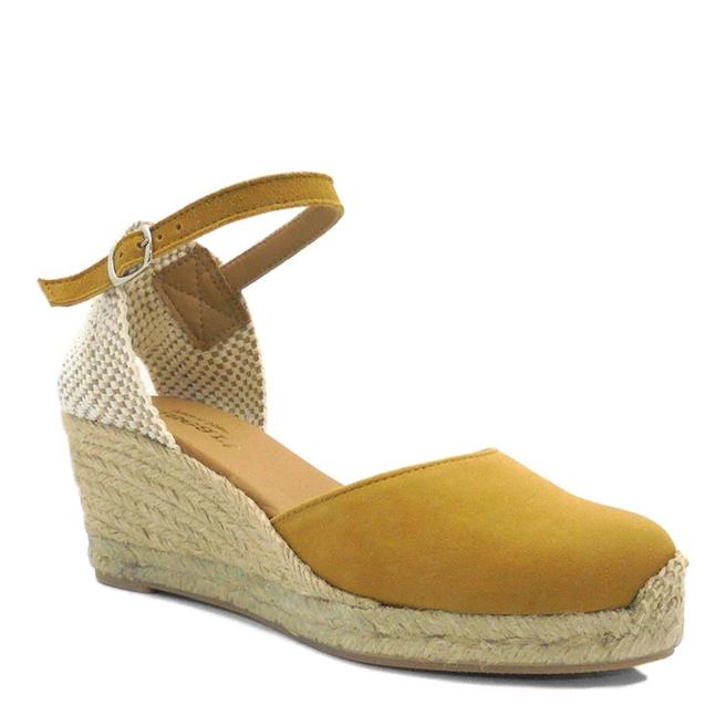 Tan closed toe wedges clearance