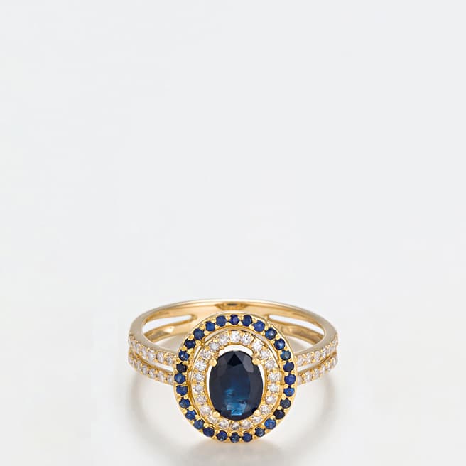 MUSE Yellow Gold "Firenze nouvelle" Sapphire Ring