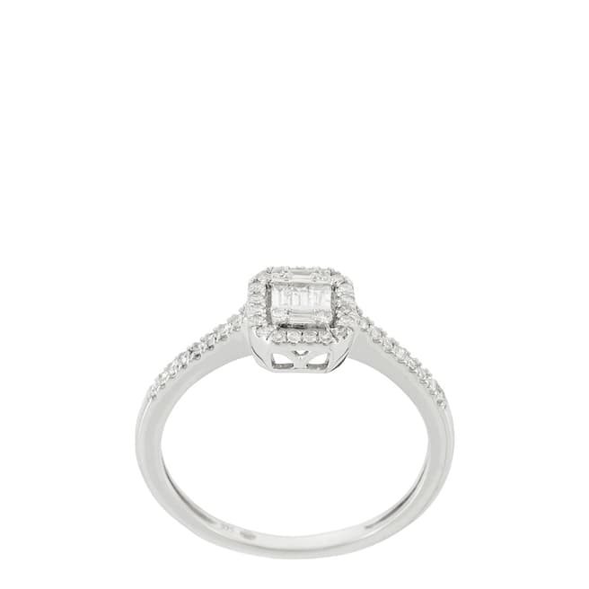 MUSE White Gold "Solitaire Lumineux" Diamond Ring