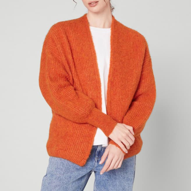 American Vintage Orange East Wool Blend Cardigan