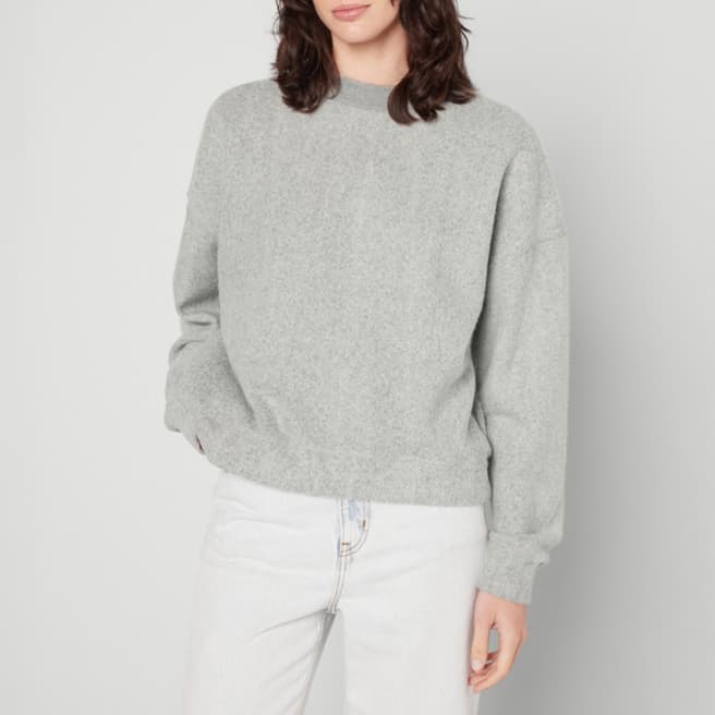 American Vintage Grey Noyrock Cotton Sweatshirt