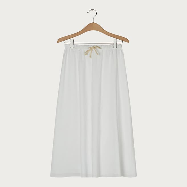 American Vintage White Cotton Timolet Skirt