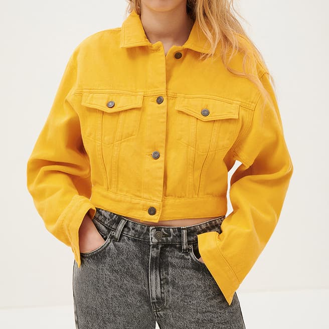 American Vintage Yellow Tineborow Denim Jacket