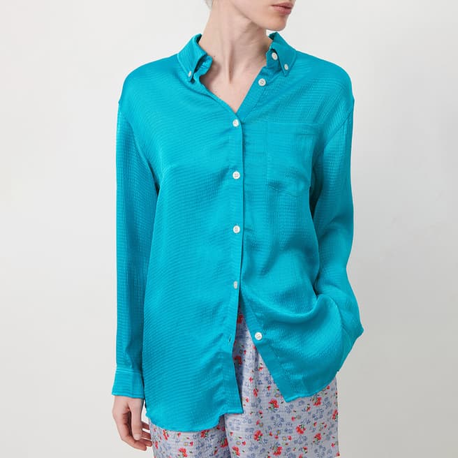 American Vintage Bright Blue Shaning Shirt