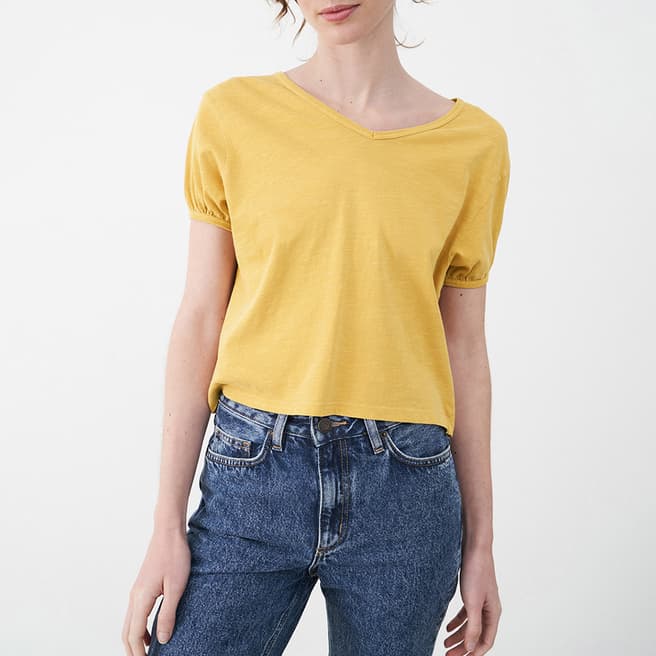American Vintage Yellow Lamy Cotton T-Shirt