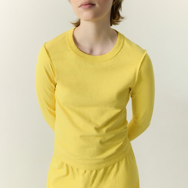 American Vintage Yellow Laweville Cotton Top