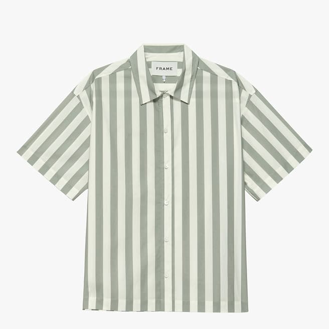 Frame Green Striped Shirt