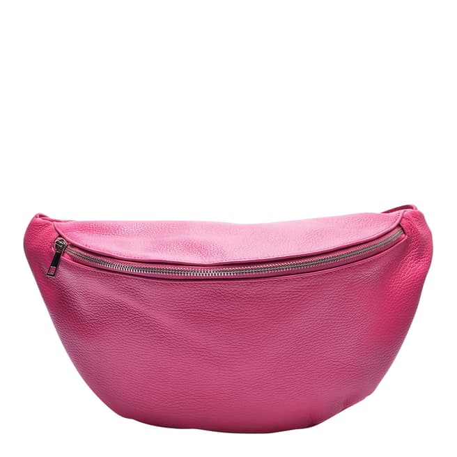 Isabella Rhea Pink Italian Leather Waist Bag