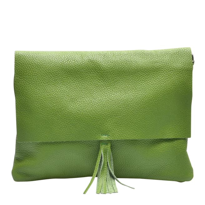 Isabella Rhea Green Italian Leather Shoulder Bag