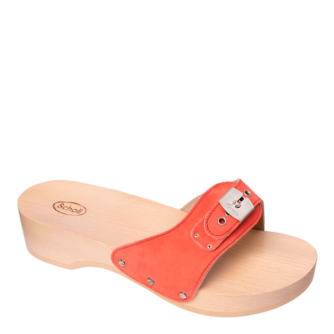 Scholl Coral Leather Pescura Heel