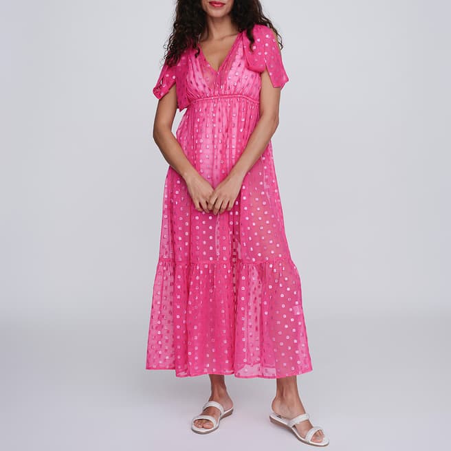 Pia Rossini Pink Estepona Maxi Dress