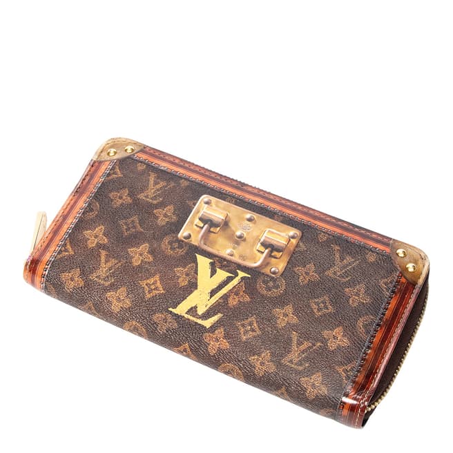 Vintage Louis Vuitton Brown Ltd. Ed. Time Trunk Zippy Wallet Wallet