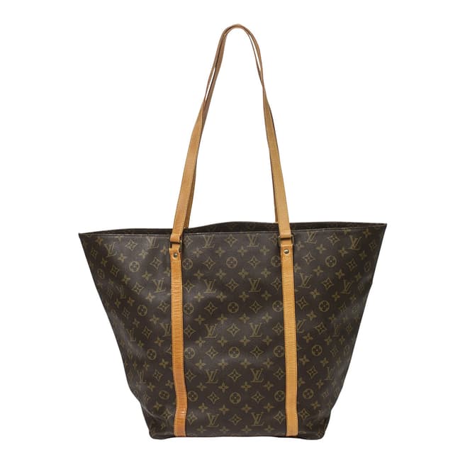 Vintage Louis Vuitton Brown Sac Shopping Shoulder Bag