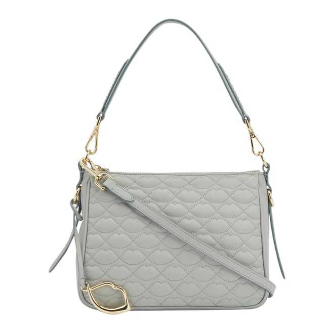 Lulu Guinness Shagreen Quilted Lip Leather Callie Crossbody Bag