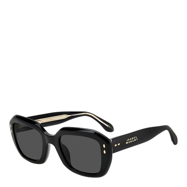 Isabel Marant Black Rectangular Sunglasses 52 mm