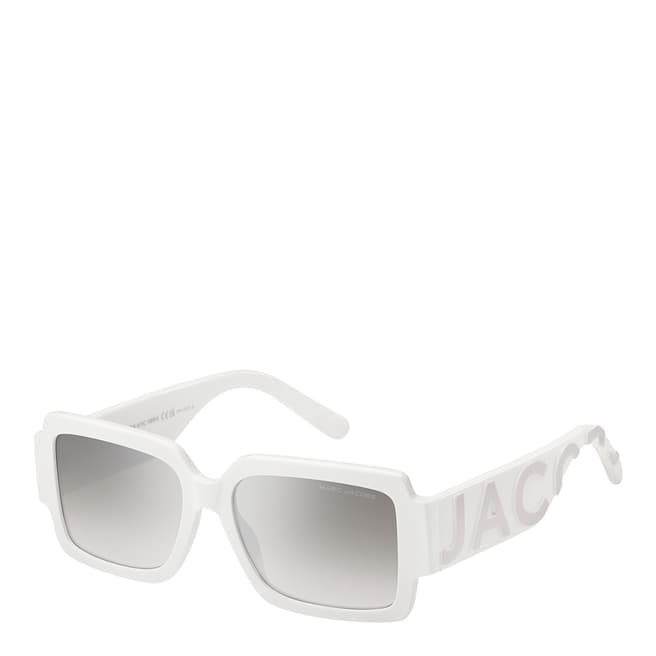 Marc Jacobs White Rectangular Sunglasses 55 mm