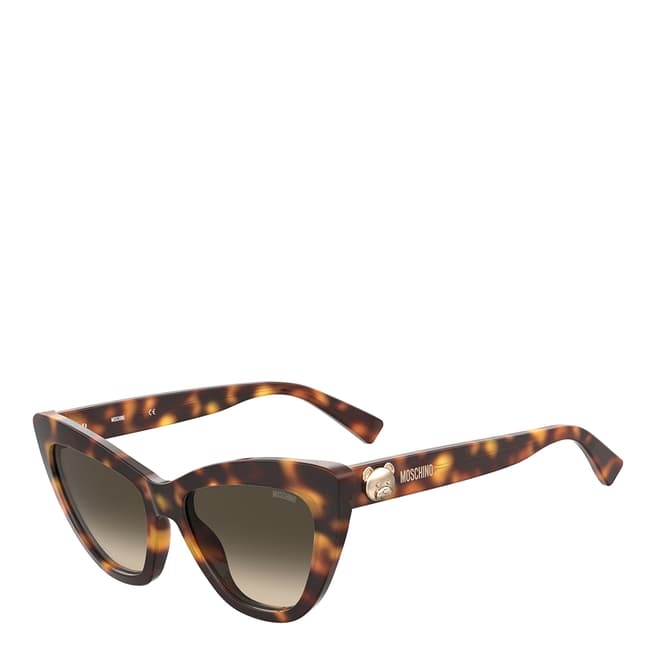MOSCHINO Brown Cat Eye Sunglasses 54 mm
