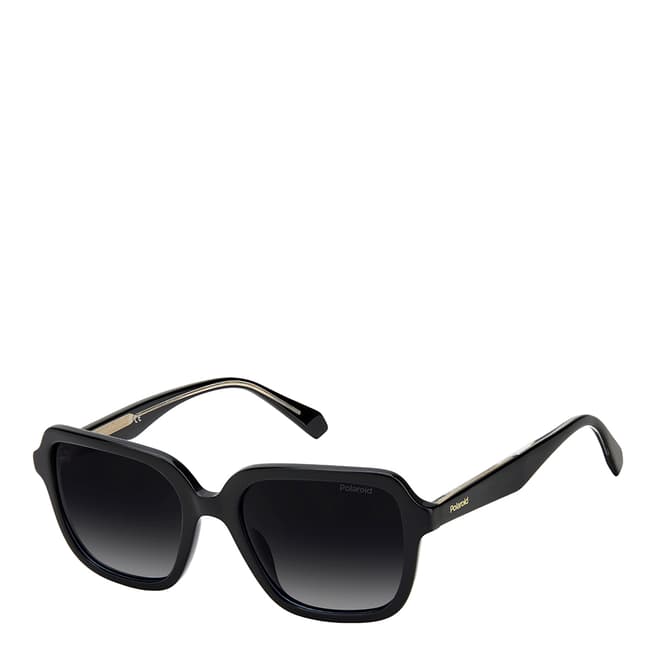 Polaroid Black Rectangular Geometrical Sunglasses 53 mm