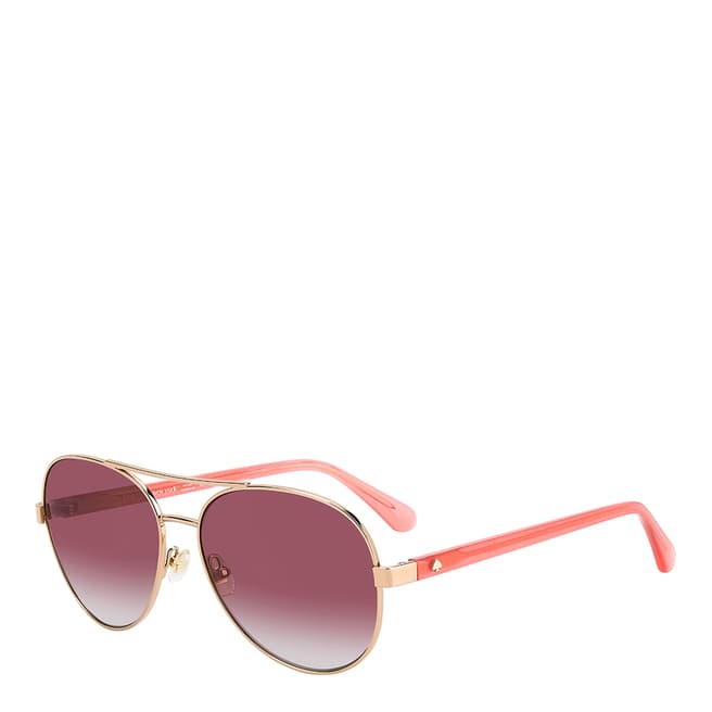 Kate Spade Pink Pilot Sunglasses 58 mm
