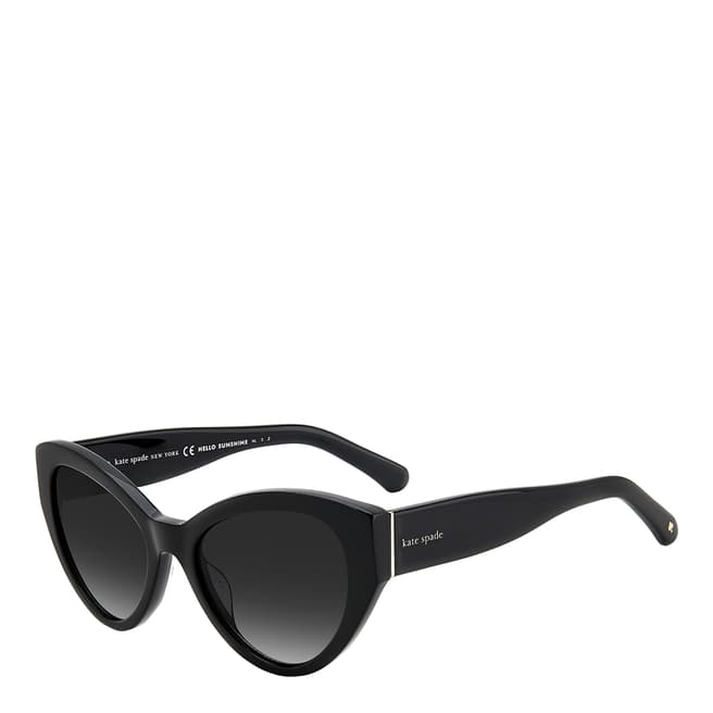 Kate Spade Black Cat Eye Sunglasses 55 mm