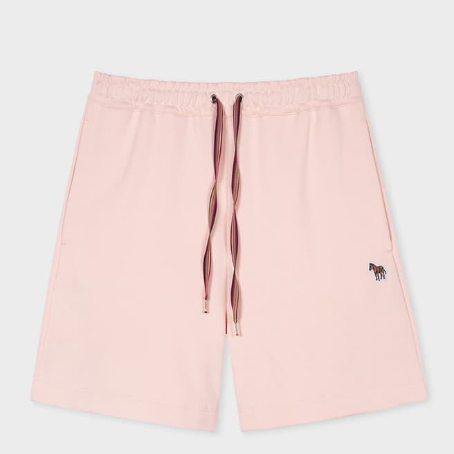 PAUL SMITH Pale Pink Zebra Cotton Shorts
