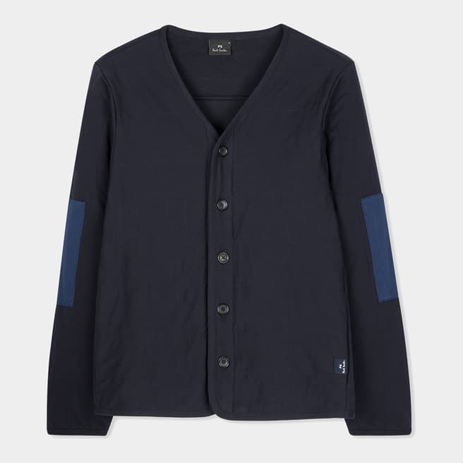 PAUL SMITH Navy Quilted Cotton Jacket