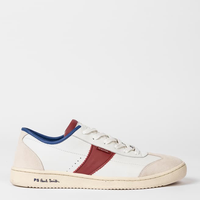 PAUL SMITH White Muller Leather Trainers
