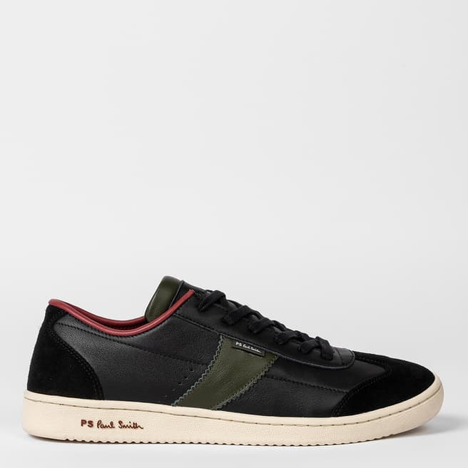 PAUL SMITH Black Muller Leather Trainers