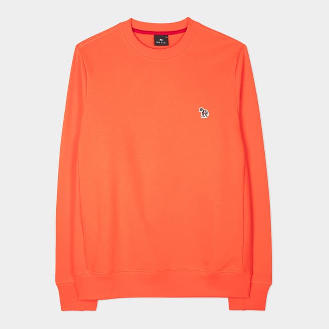 PAUL SMITH Coral Regular Fit Cotton Sweatshirt 