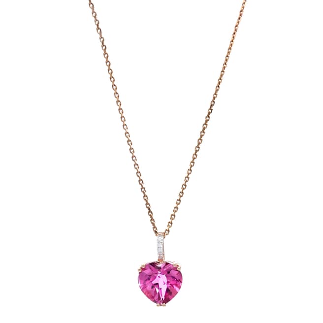 Le Diamantaire Pink Topaz/Diamond Royalia Pendant