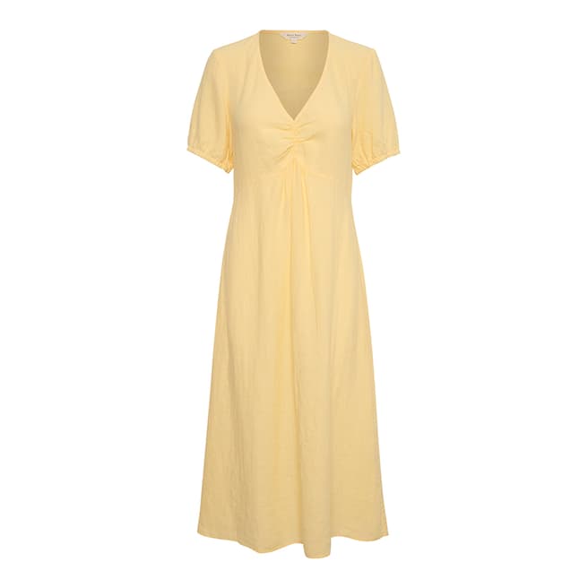 Part Two Yellow Linen Althea Dress